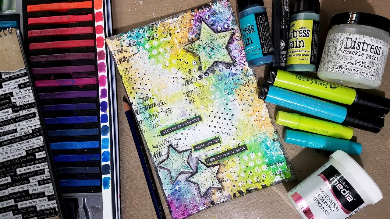 Working with Deli Paper & Crackle Paint - Mixed Media Art Journal