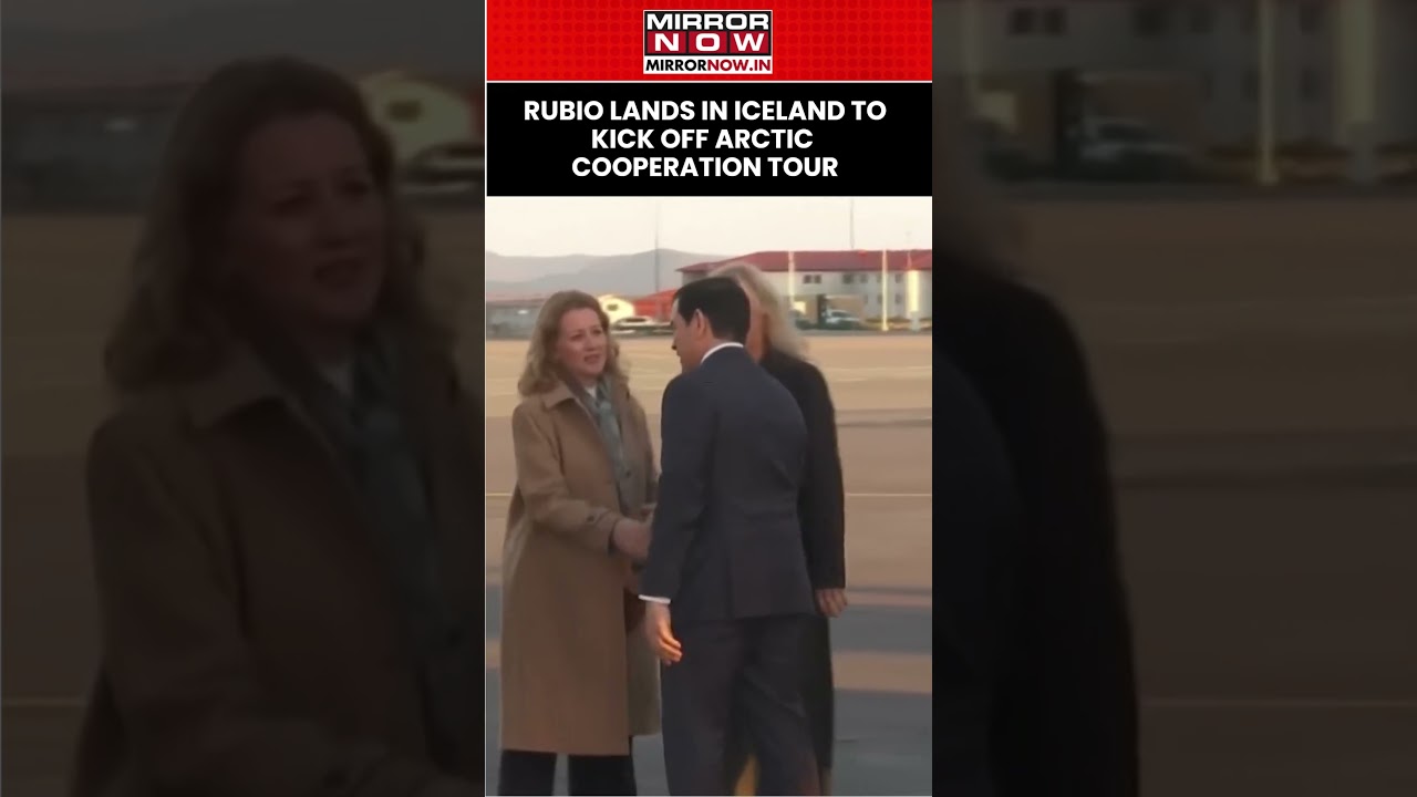 US State Secretary Marco Rubio Lands In Iceland To Kick Off Arctic Cooperation Tour #shorts