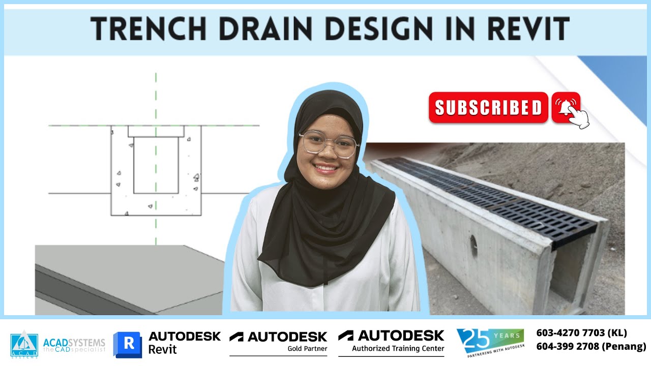 Trench Drain in Autodesk Revit