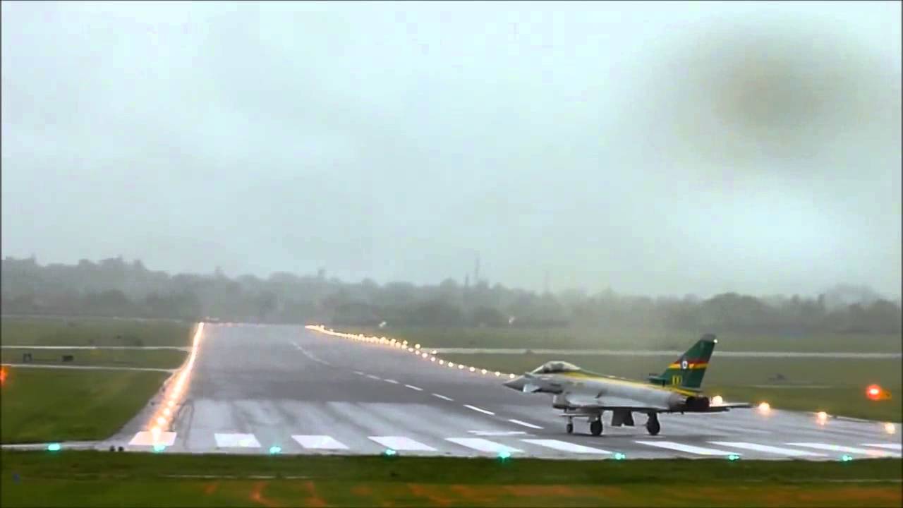 4 RAF Typhoon's  Fast Scramble