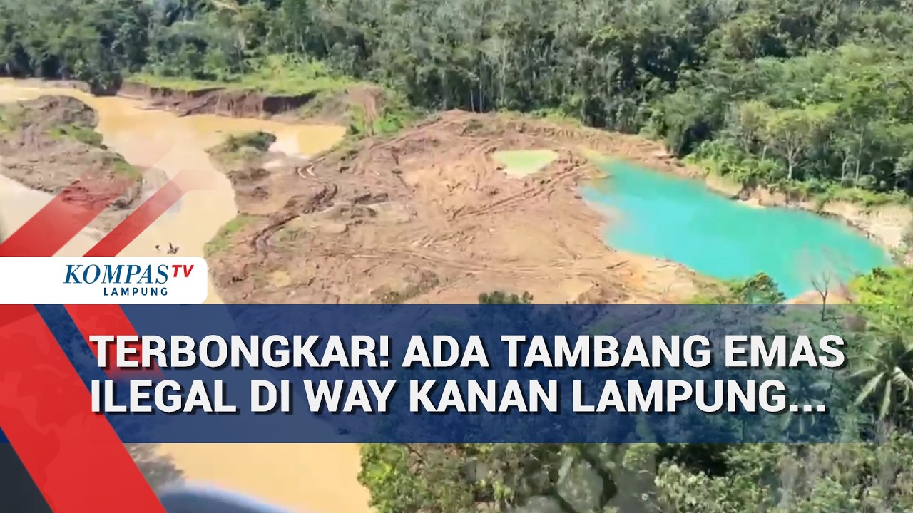 Tambang Emas Ilegal di Way Kanan Dibongkar