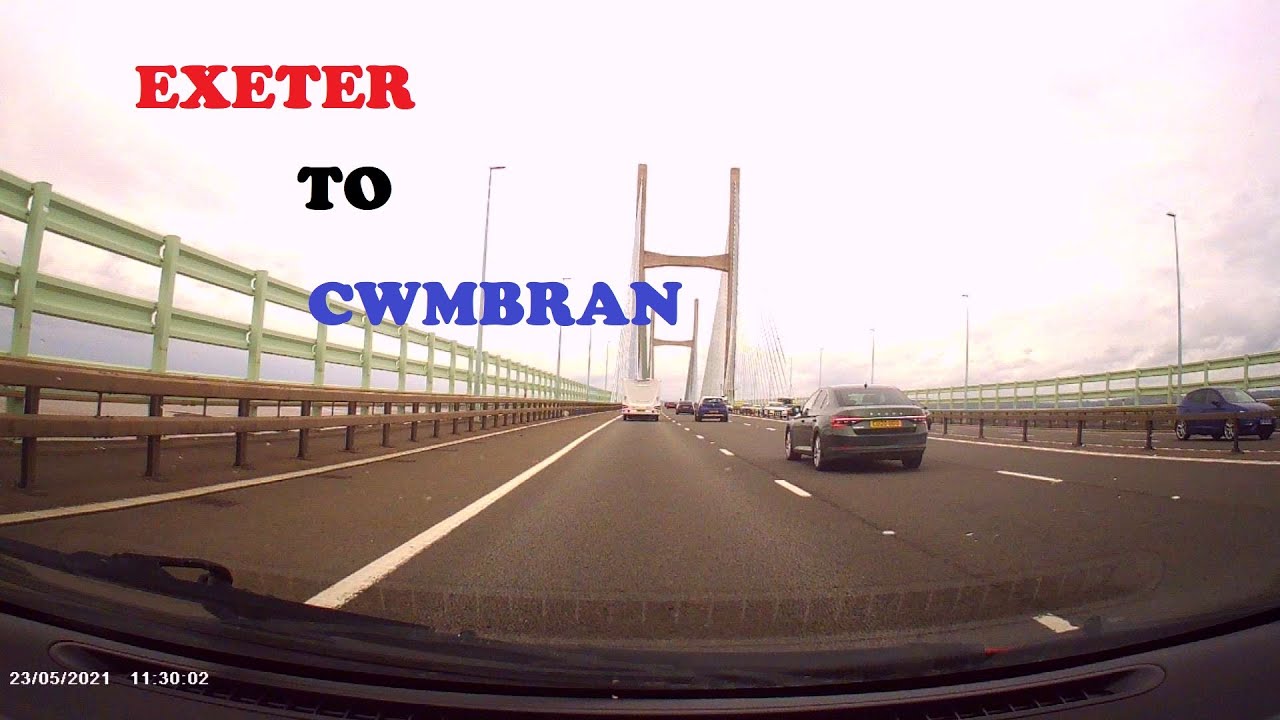 Speeded up Dash cam footage from the M5 in Exeter to Cwmbran, South Wales.