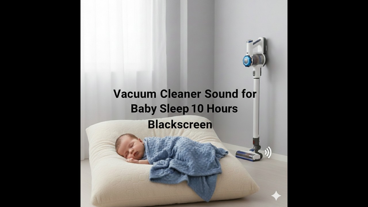 Sunet Aspirator Bebeluși (10h) 💤 Vacuum Cleaner Sound • BLACK SCREEN • Somn Profund