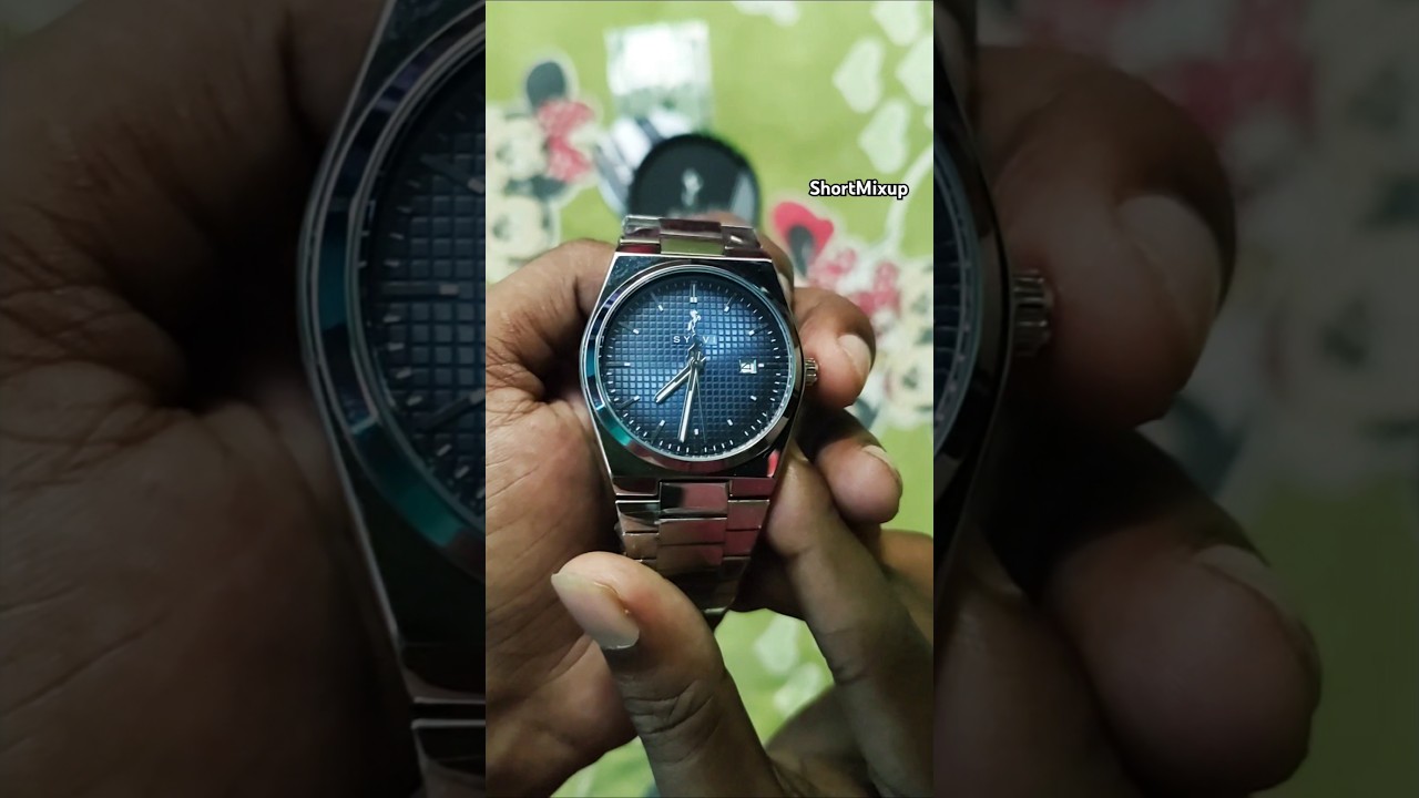 Sylvi Professional Edge Watch | Blue Silver Quartz #watch #unboxing #video