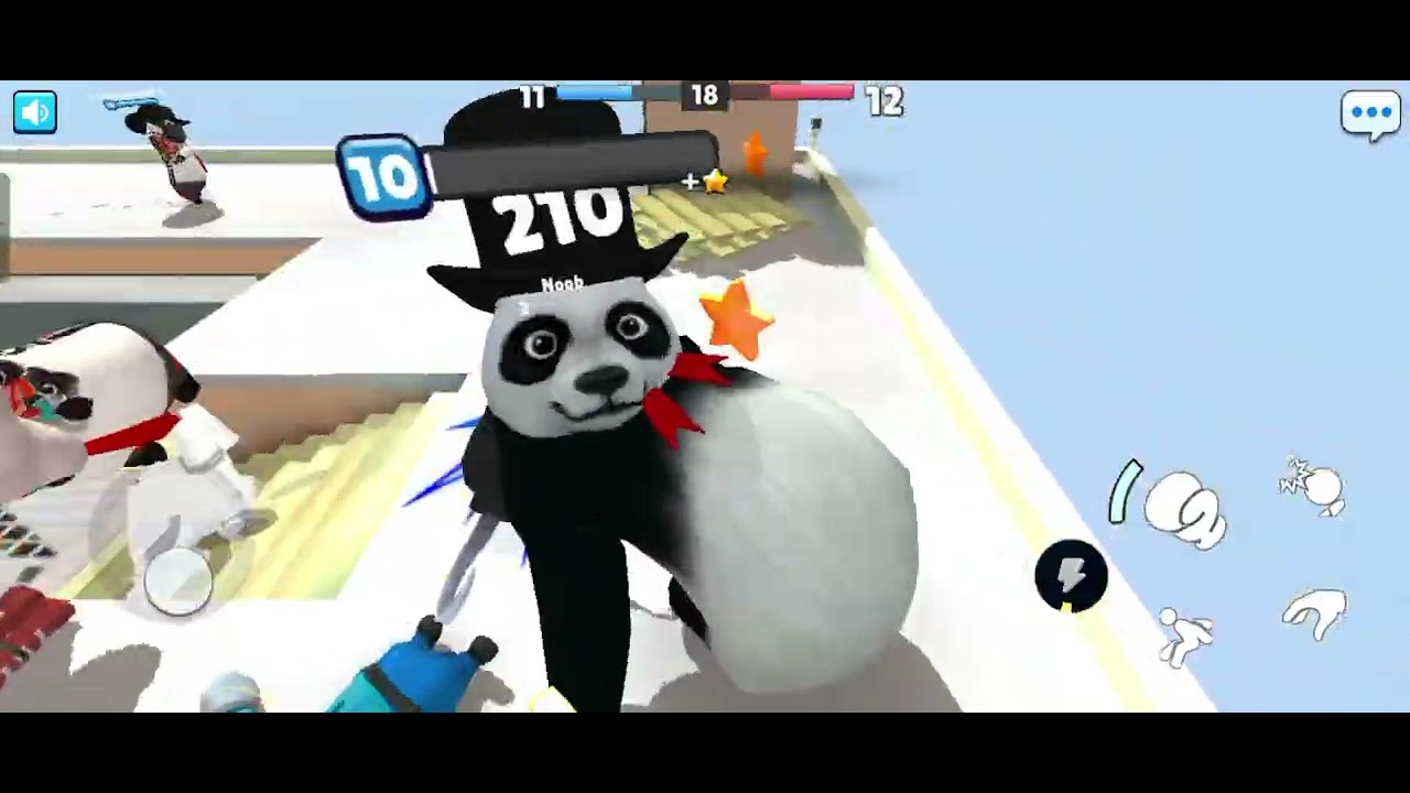 Battle Gang 💪 game 🎮| Brawl 💪| Panda's 🐼 gameplay 🥶| Dangerous fight 🥵| #panda #dangerous 🔥 #fight 💯