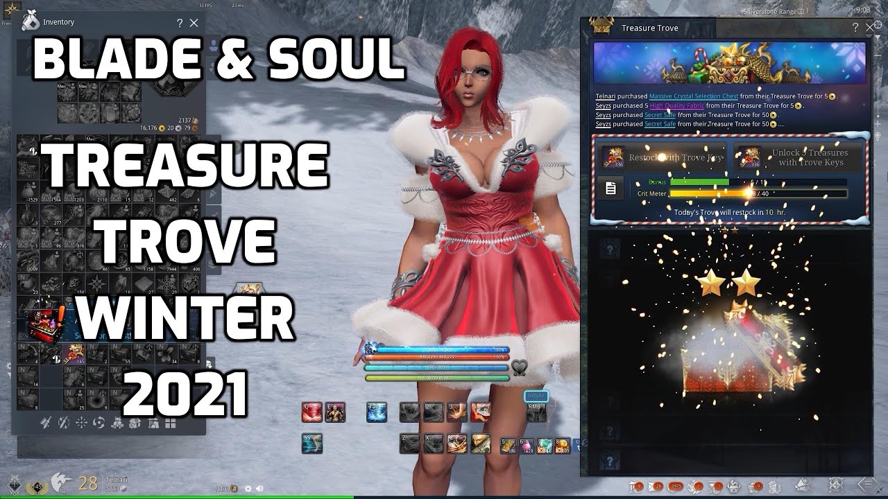 Blade and soul TREASURE TROVE (350 Keys) Holiday Trove │Winter 2021│BnS EU