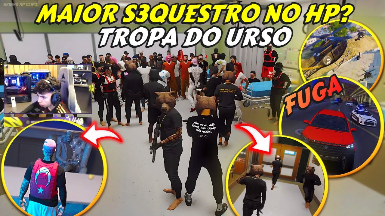 TROPA INVADE O HP E RENDE GERAL | MAIS S4NGUE PRO CIENTISTA | TODA PM BROTOU - BKINHO RP CLIP'S