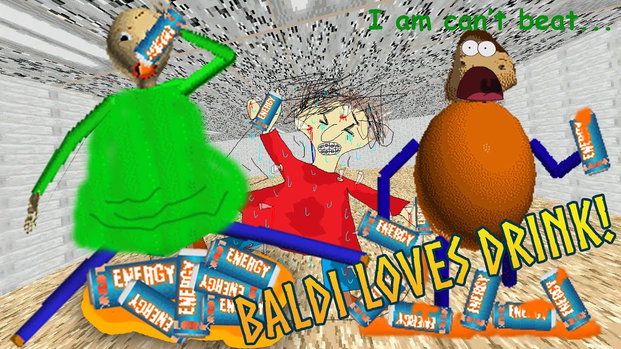 OH NO BALDI IS FAT? | Baldi Loves Energy Drink! [Baldi's Mods]