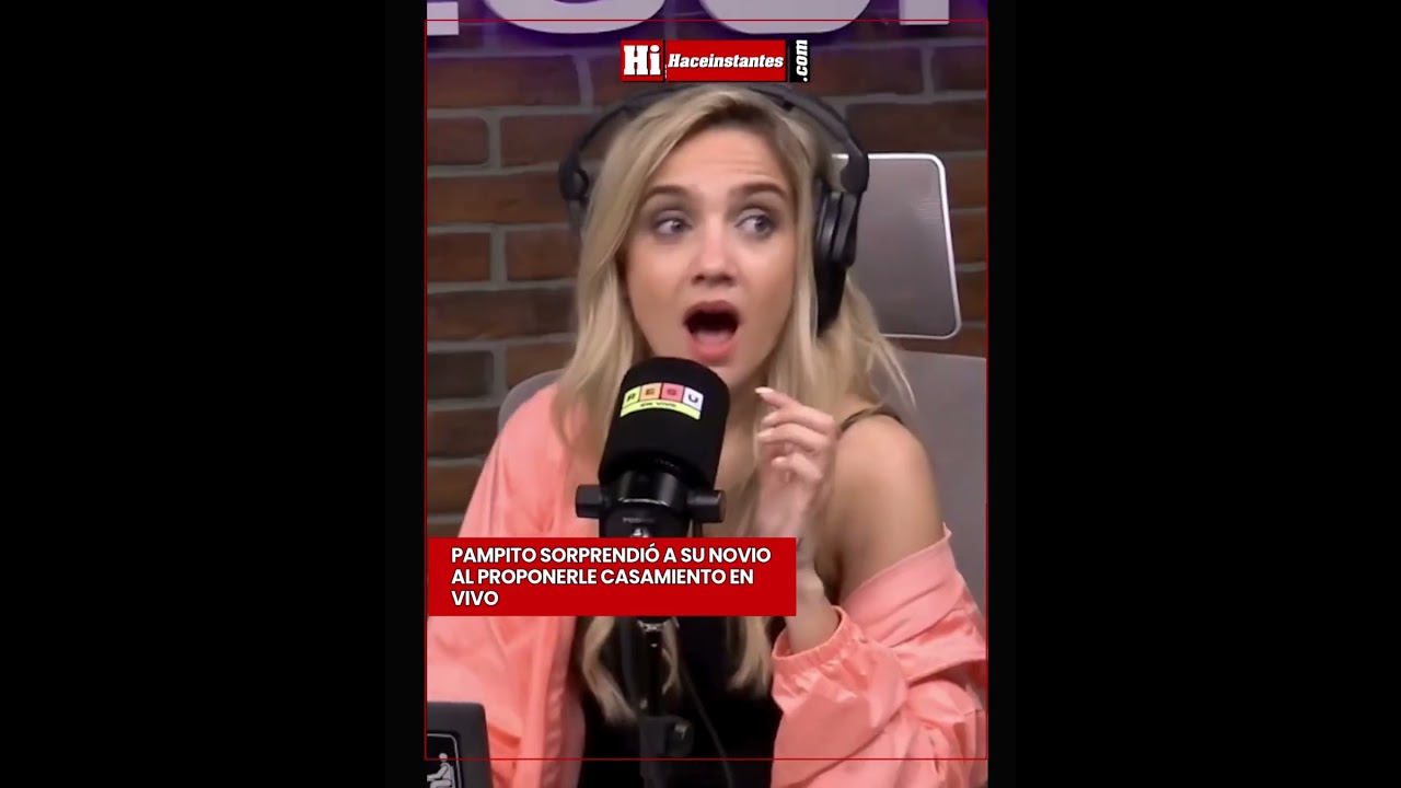 Pampito sorprendi&oacute; a su novio al proponerle casamiento en vivo