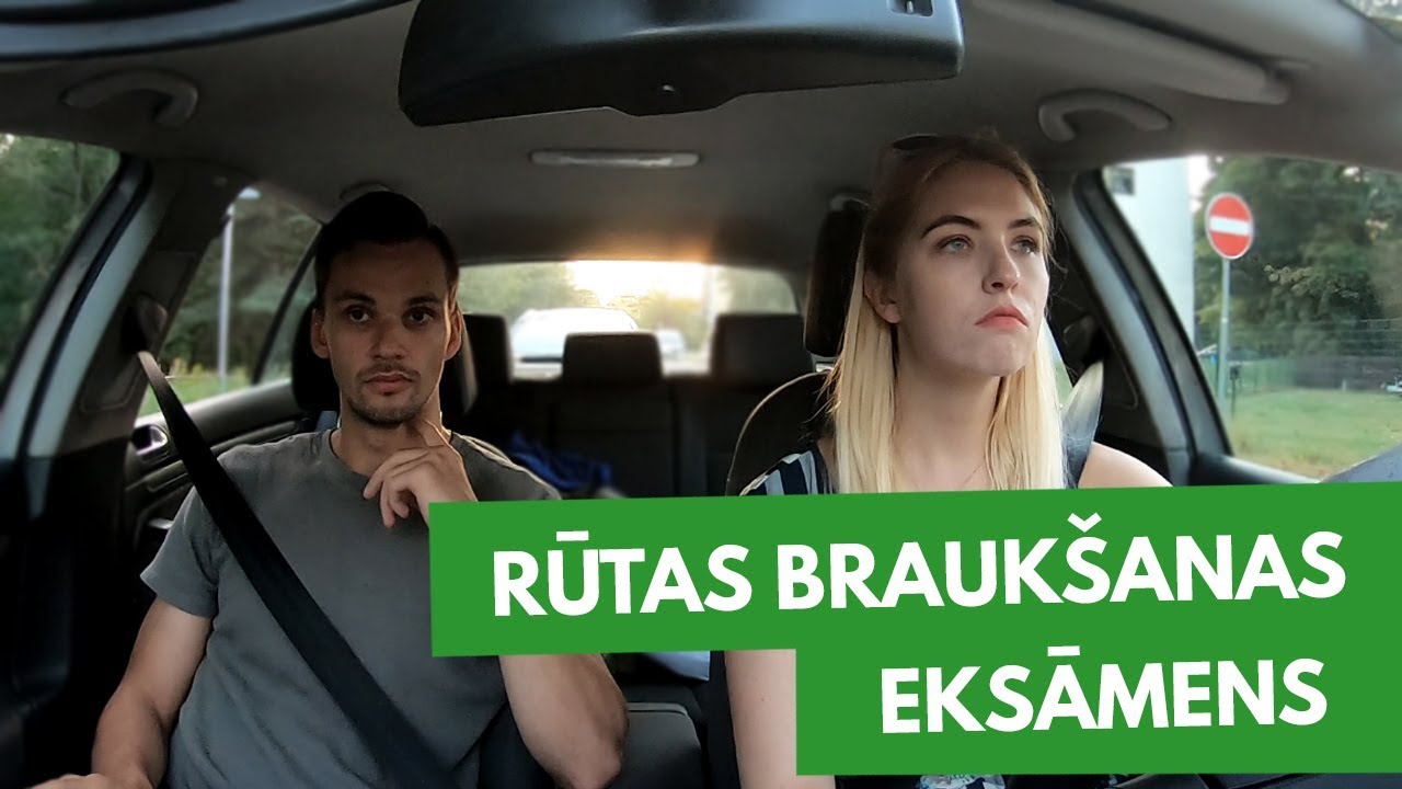 Braukšanas eksāmens | Rūtas braukšanas nodarbība