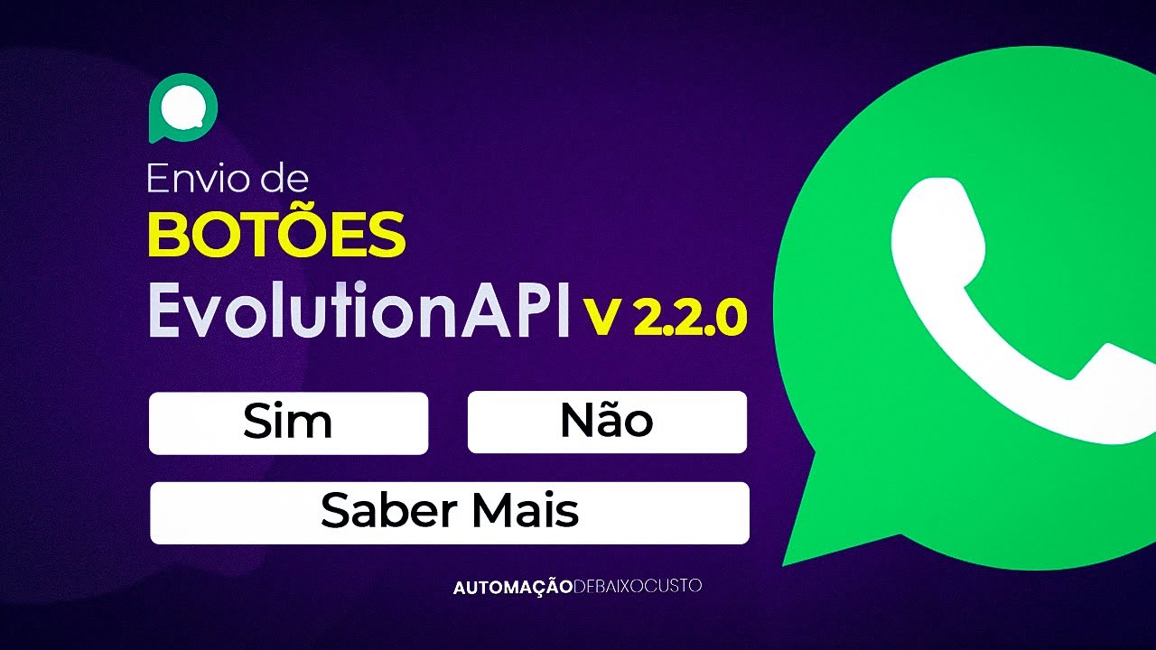 Envio de botões pela Evolution API