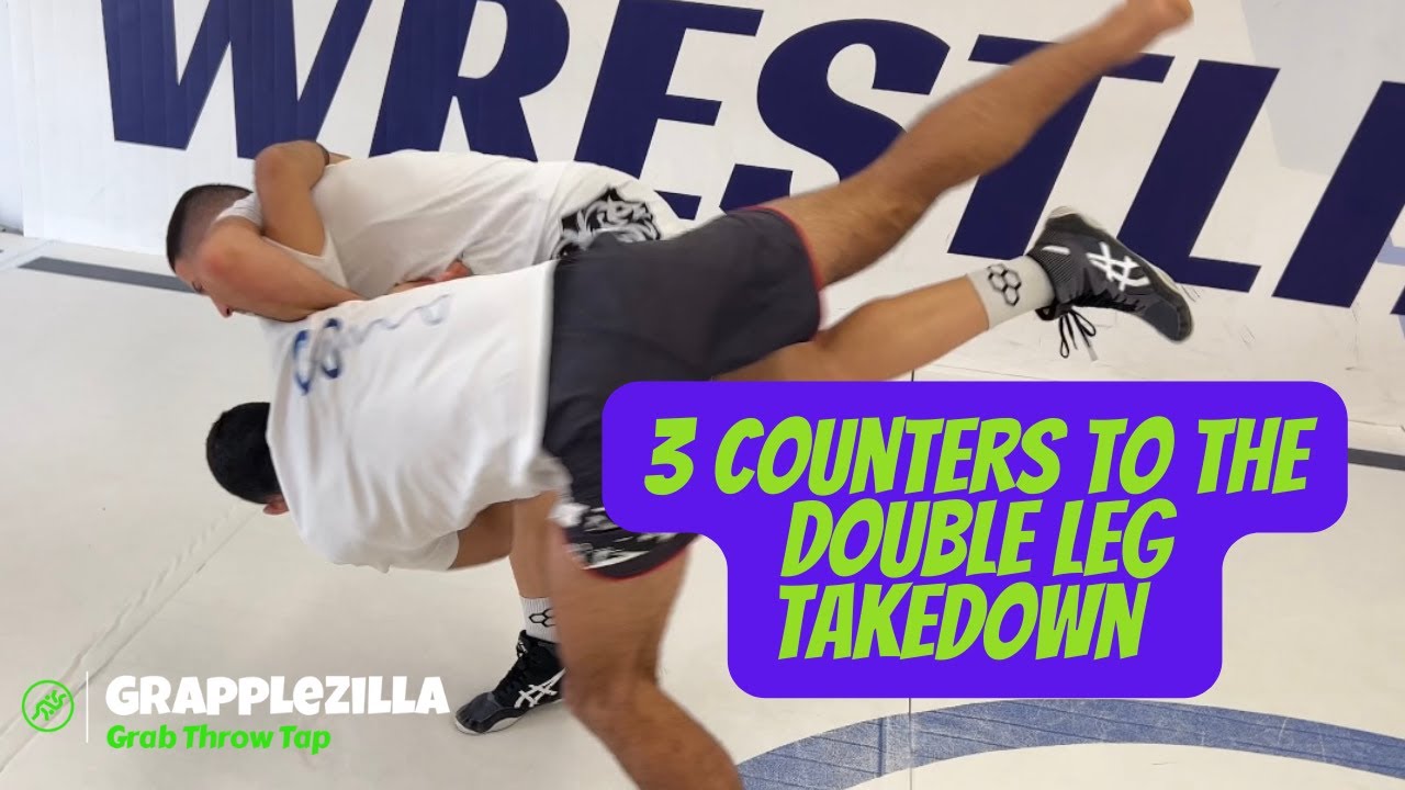 3 Counters to The Double Leg Takedown - Turn your Defense into Offense!