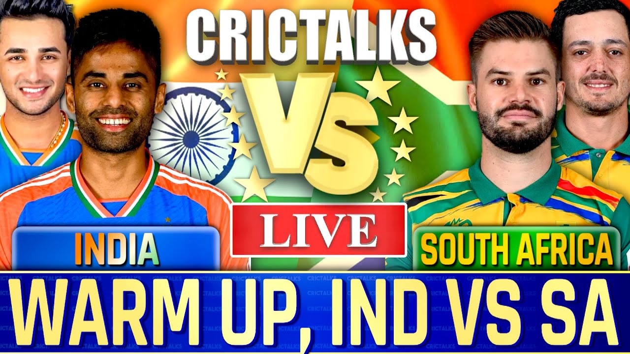 🔴 IND vs SA, Warm Up Match, Cricket Live Match Today, Live Cricket Scores, Commentary, T20 World Cup