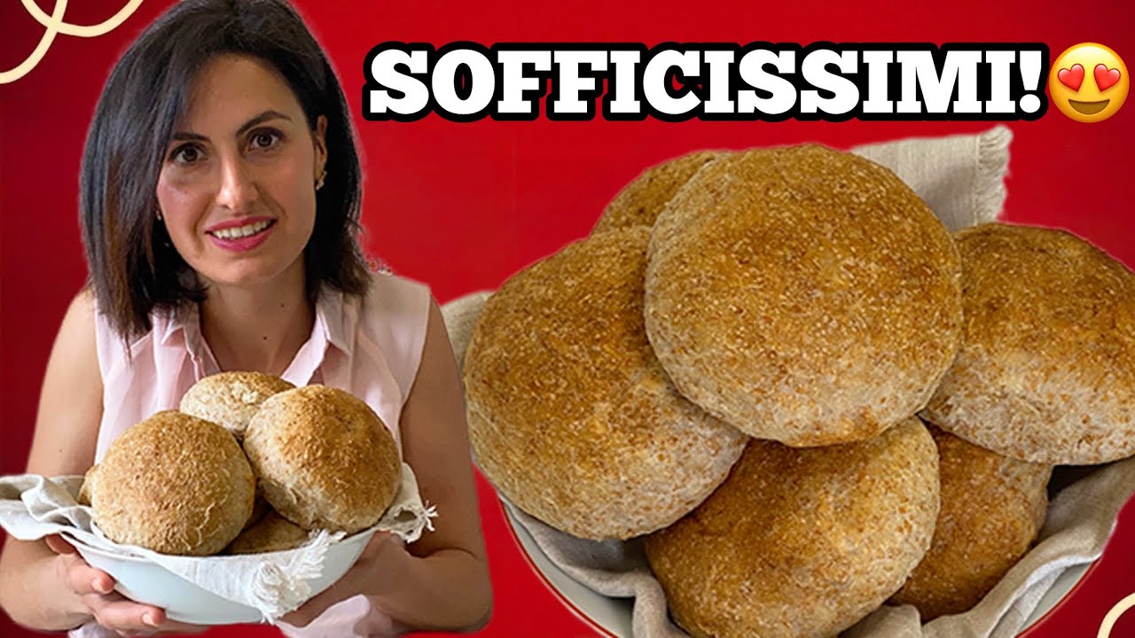 PANINI INTEGRALI MORBIDISSIMI 🥖✨ Fateli una volta e NON li comprerete più! 