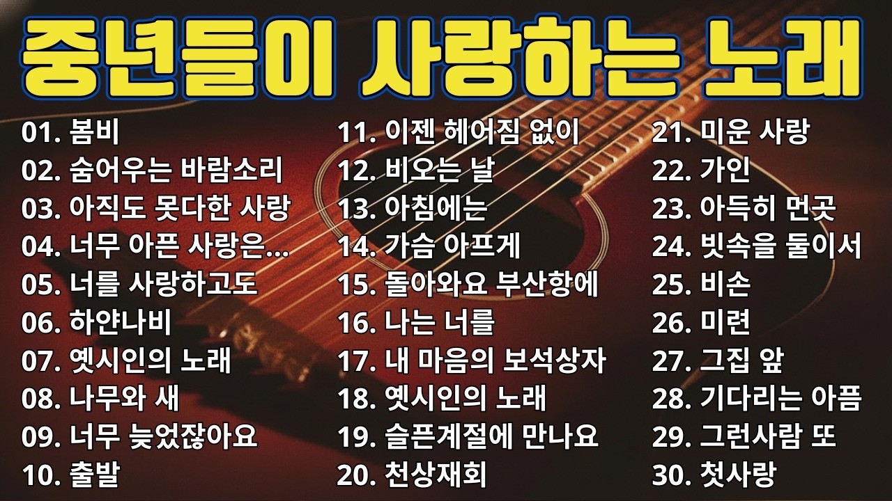 추억의7080명곡 🎶 7080 내 생애 가장 아름다운 추억 🎶 광고 없는 7080 좋은노래 37곡 모음