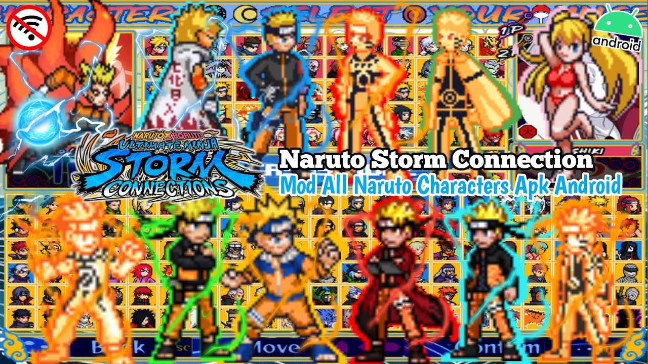 Terbaik ‼️ Game Naruto Storm Connection (370 MB) Mod All Naruto Characters Apk Android 2026 