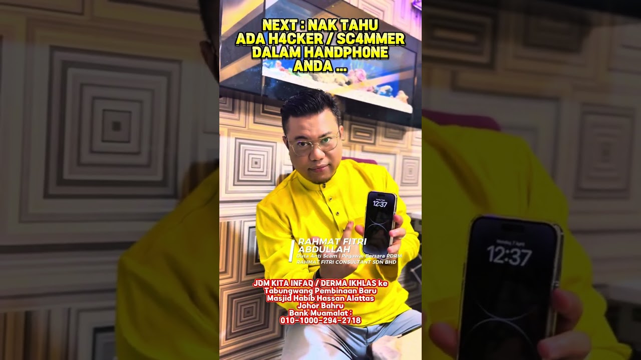 BAGAIMANA NAK TAHU ADA HACKER / SCAMMER DALAM HANDPHONE ANDA