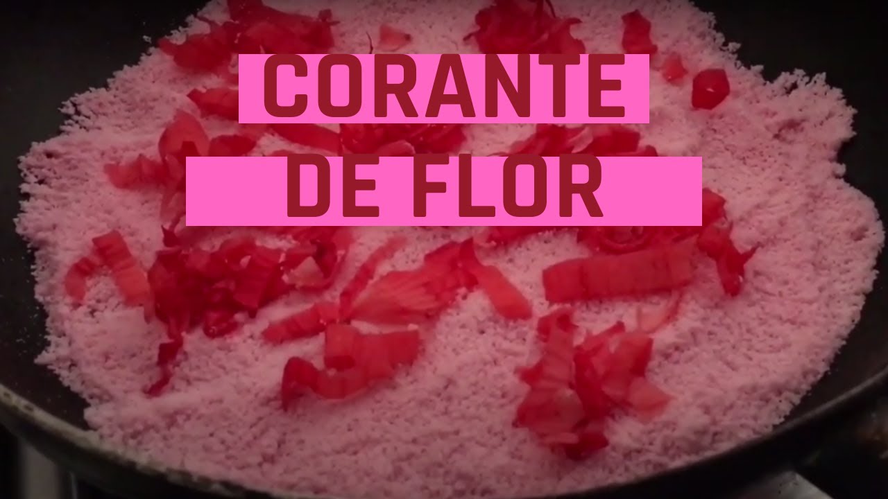 Corante Natural de Flor de Bougainville + Receita de Tapioca Rosa + Ch&aacute; de Flor