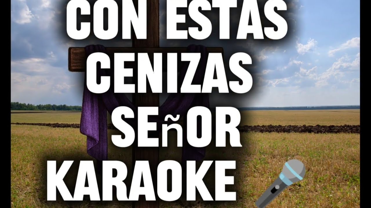 Con estas cenizas Señor / pista karaoke/ miércoles santo