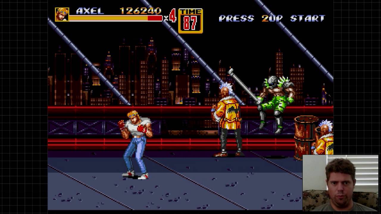 Streets of Rage 2 - Axel Mania 1 Life No Continues Playthrough