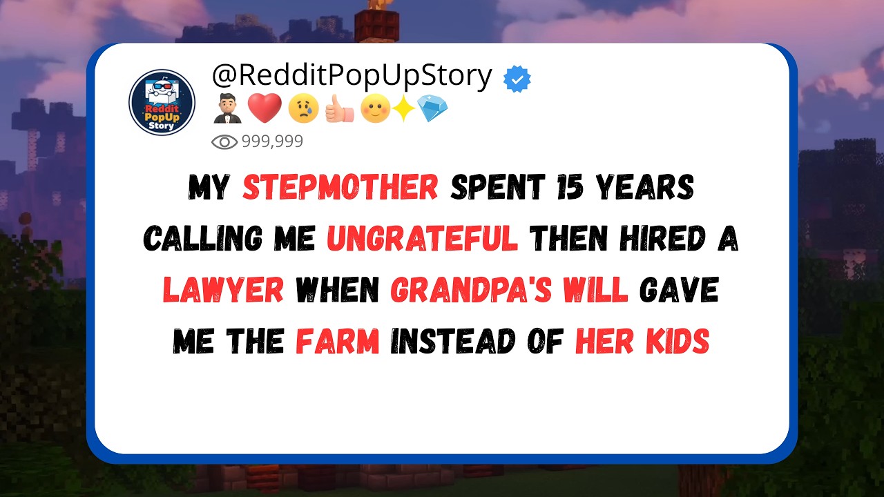 stepmother calling me ungrateful then shock when Grandpa's will gave me the farm instead of her kids