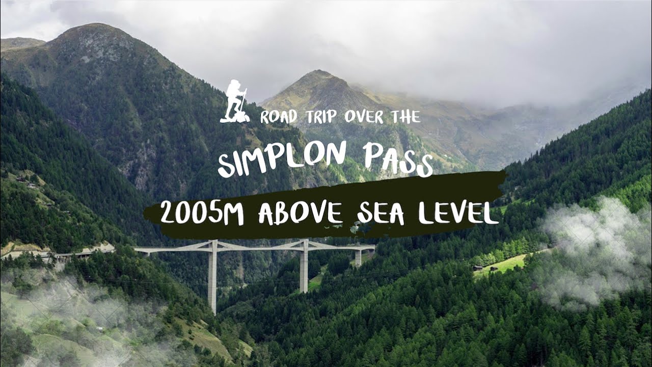 Driving the Simplon Pass between Switzerland and Italy on a wet and cloudy day!