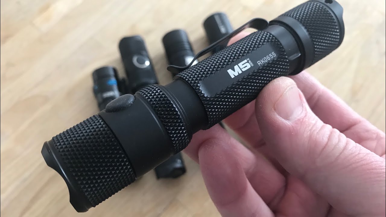 A NEW FAVORITE: Powertac M5 EDC Flashlight - 1,300 Lumens, Rechargeable, 18650 Included