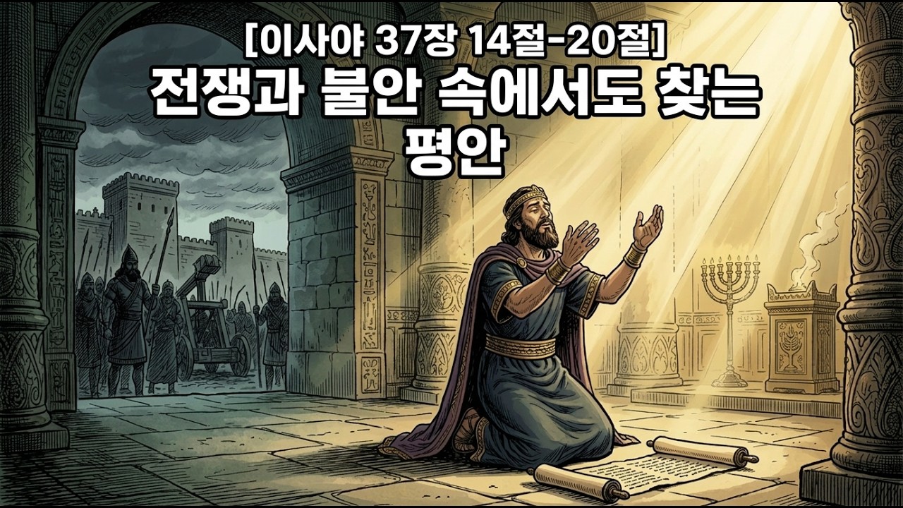 [이사야 37장 14절-20절] 전쟁과 불안 속에서도 찾는 평안의 비결
