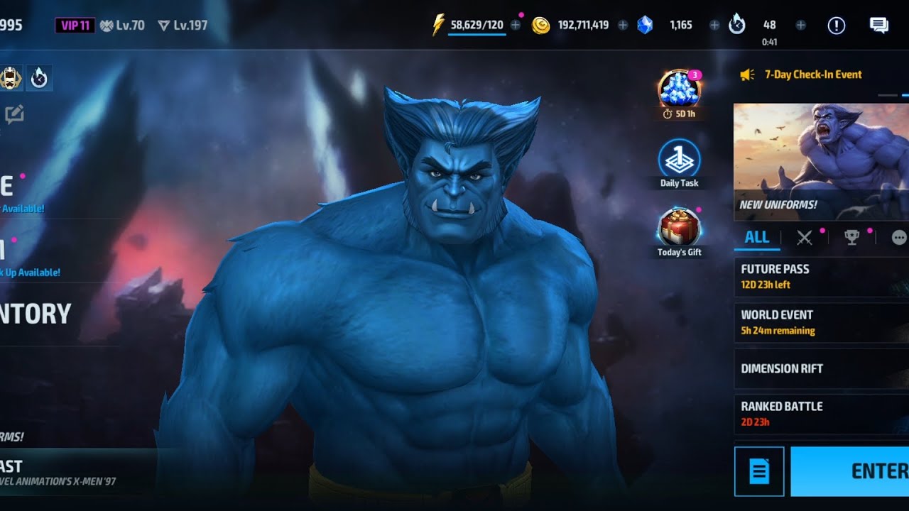 Marvel future fight, character showcase of sunspot