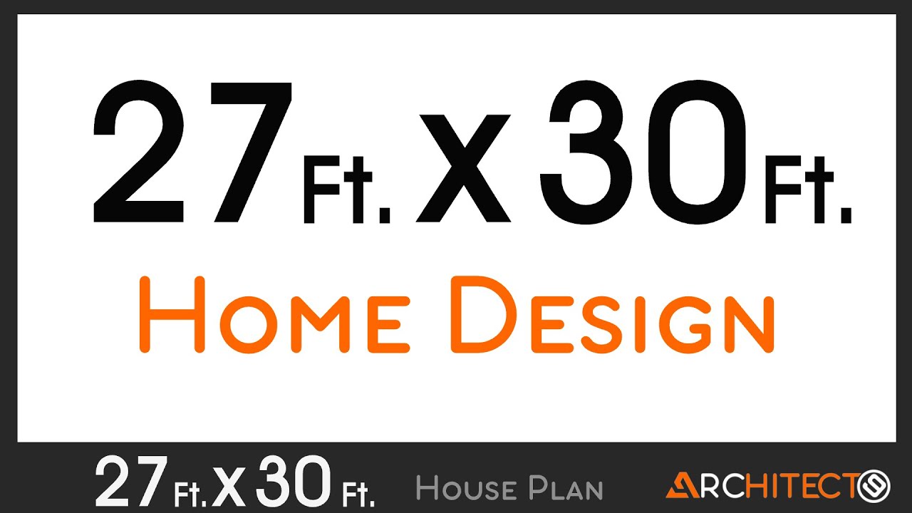 27x30 house plan 810sqft