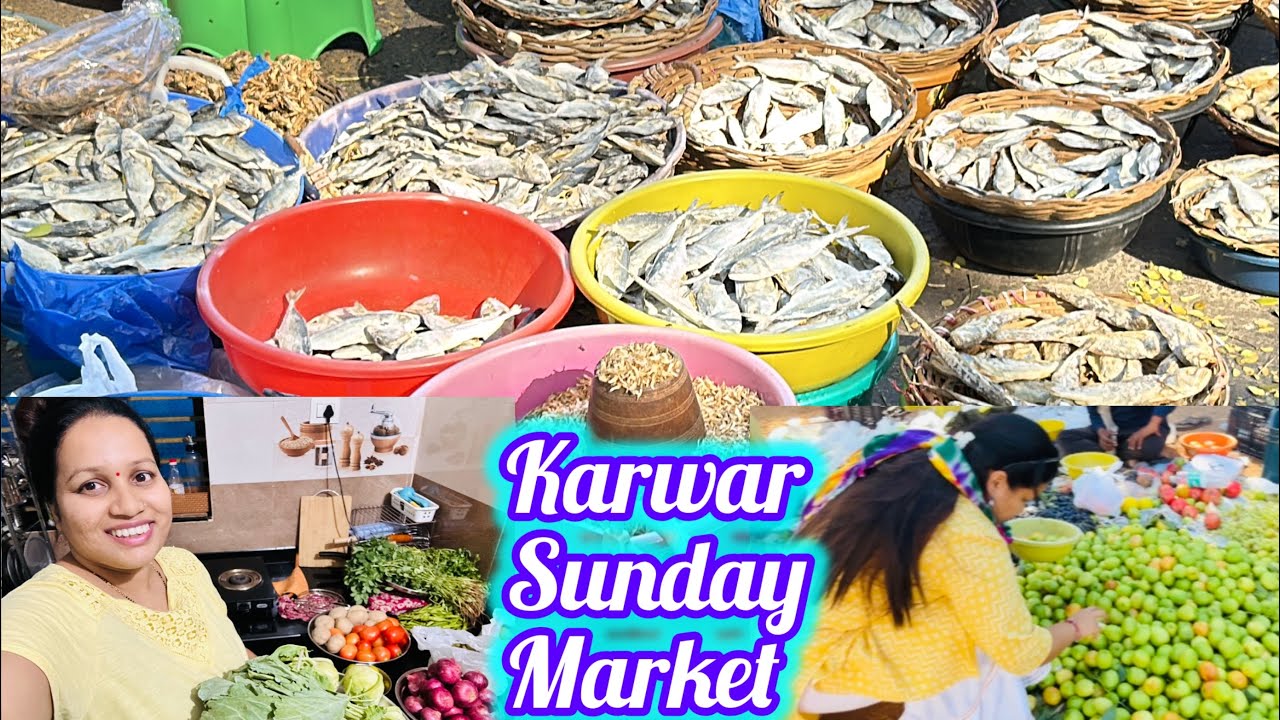Karwar’s famous Sunday Market n special dry fish|Famous dry fish in weekly market|Varieties n price|