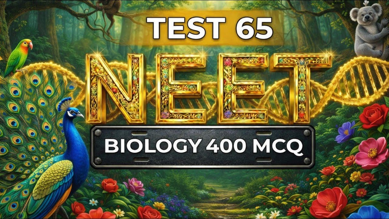 Test 65 Most Expected  400  MCQ Question For Neet    2026 BIOLOGY BEST  MCQ NEET