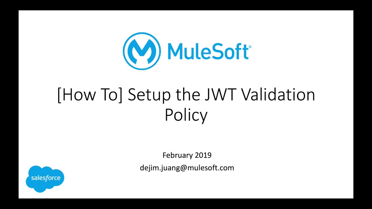 How To - Setup JWT Validation Policy (Q1 2019)