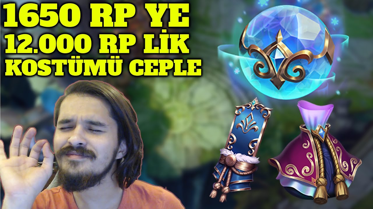 1650 RP Harcayarak Zengin Olduk - 15 Küre 2 Tut Çek Çantası ve Rastgele Kostüm Kristali - LoL