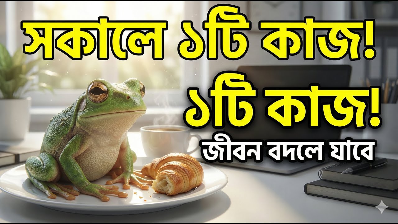 সকালে মাত্র ১টি কাজ জীবন বদলে দেবে 🐸 Eat That Frog Summary in Bangla