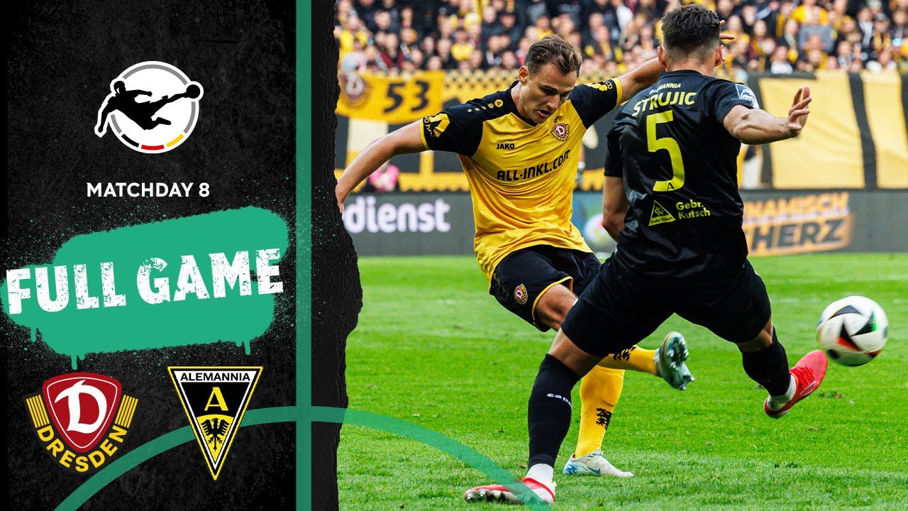 Dynamo Dresden vs. Alemannia Aachen | Full Game | 3rd Division 2024/25