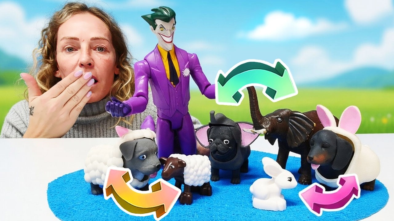 Joker hayvanat bahçesinden hayvan çalıyor, ama Nicole onları geri alıyor! Çocuklar için.