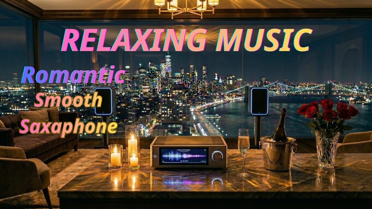 Smooth Saxophone Jazz | Late Night Penthouse Study Music