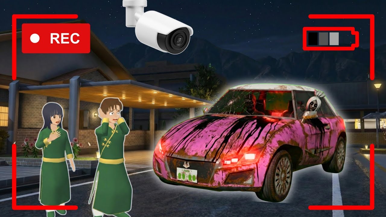 Yuta Mio Panik CCTV Merekam ANOMALI MOBIL YUTA menghancurkan segalanya 😱| Sakura School Simulator 