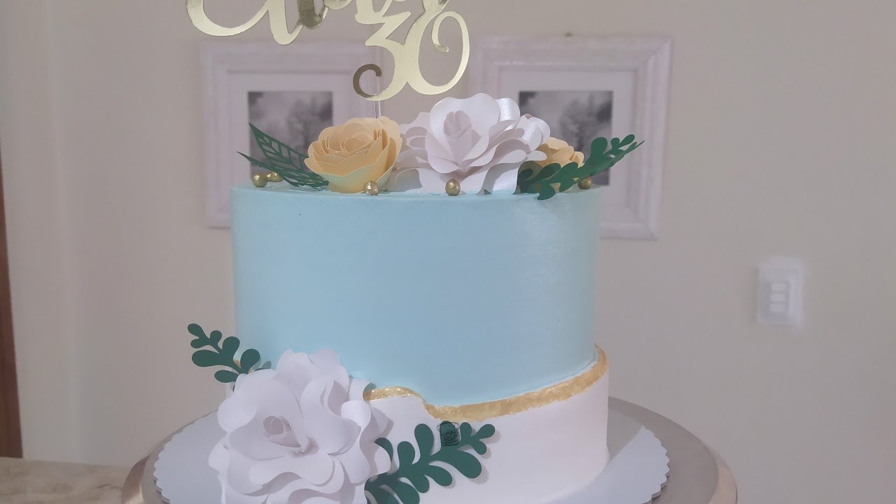 Bolo Decoração Cachepô Delicado