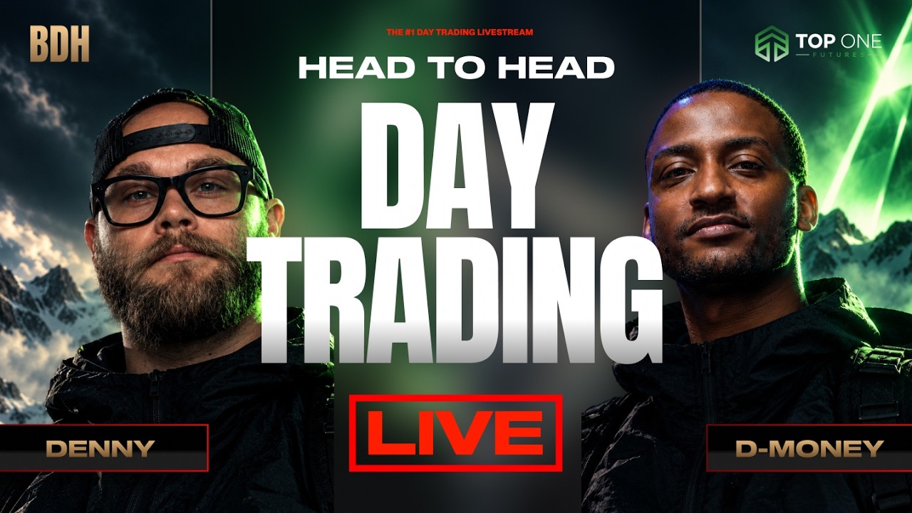 DayTrading LIVE! HEAD TO HEAD DENNY DIAMONDZ V.S. DMONEY!