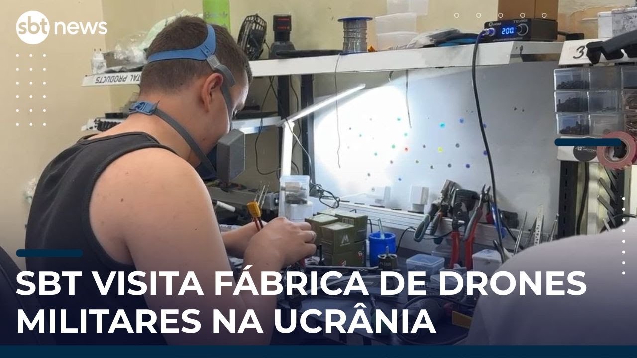 SBT volta à Ucrânia, visita fábrica de drones e mostra dia a dia em meio a guerra | #MapaMundi