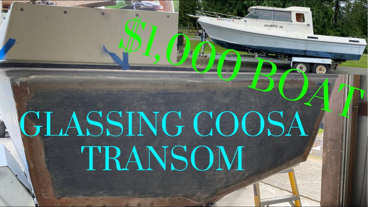 Boat Restoration| Fiberglass Coosa transom