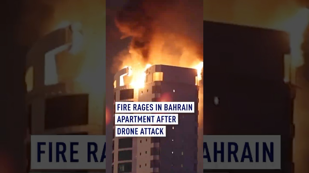 Fire rages in Bahrain apartment after drone attack