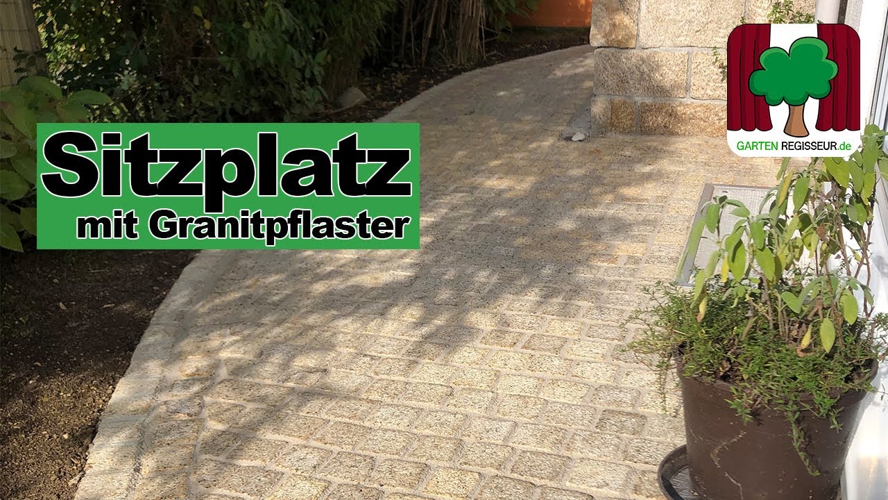 Gartenprojekt: Sitzplatz mit Granitstein