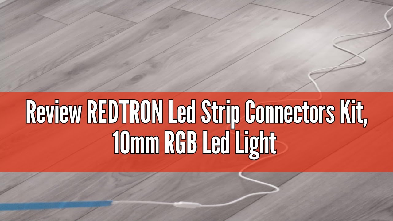 Review REDTRON Led Strip Connectors Kit, 10mm RGB Led Light Connector Includes 10x L Shape Connector