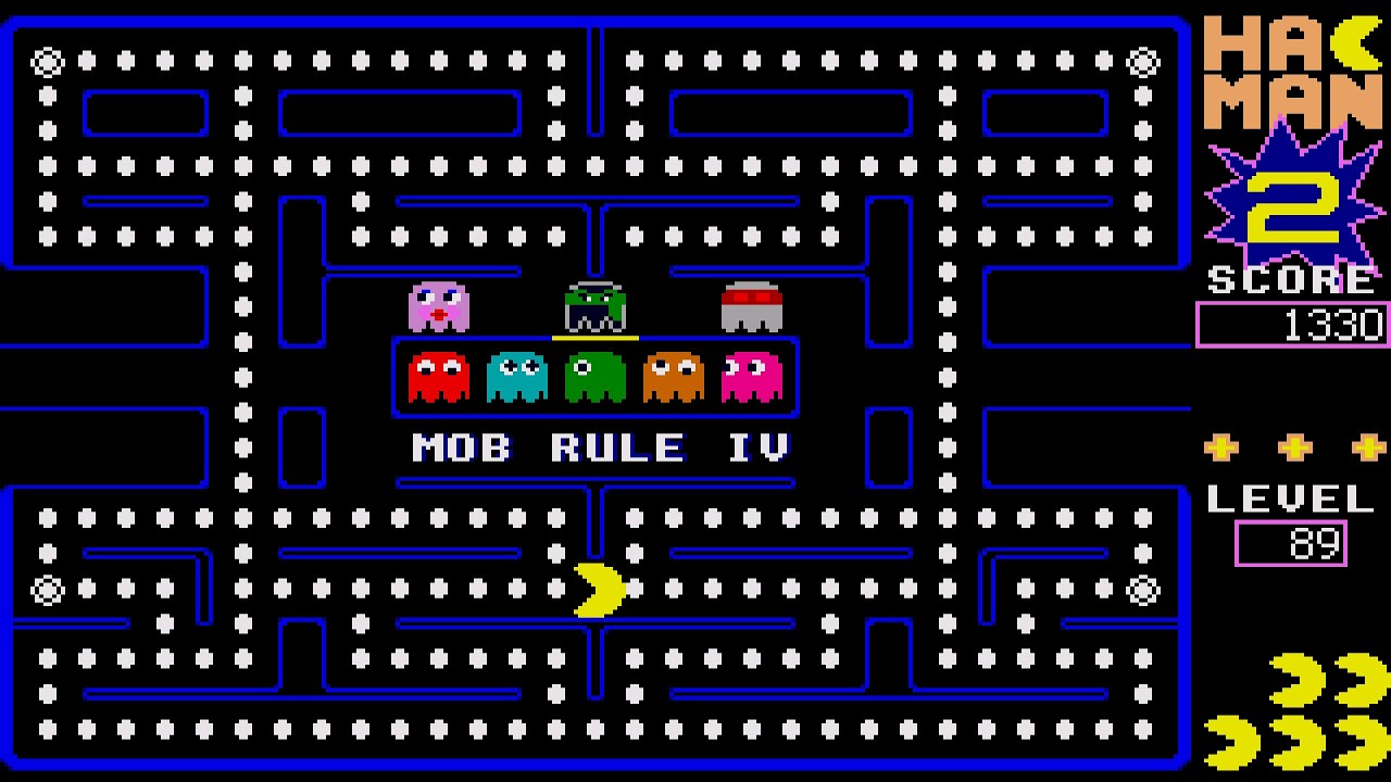 ATARI ST MOB RULE IV 4 LEVEL 89 HACMAN II HAC MAN 2 PACMAN PAC MAN HACK CLONE David Bagget ELEMENTS