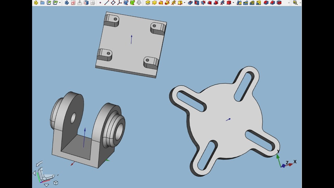 FreeCAD.#6. Симметричные 3Д-Модели. Инструменты 