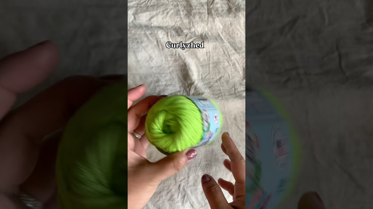 Crafter's Secret Yarn Yellow green #crochet #yarn #how C3