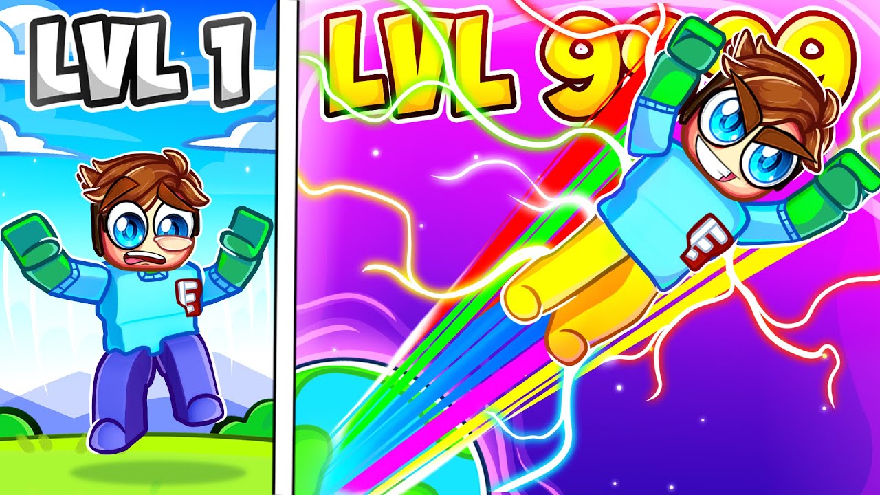 Улучшение НУБА до БОГА в ROBLOX JUMP CLICKER